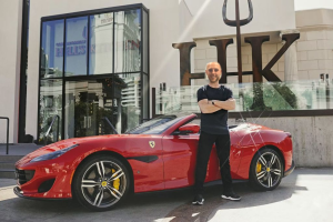Definitely real image of me on a ferrari