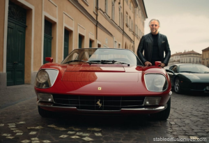 Definitely Me on a Ferrari