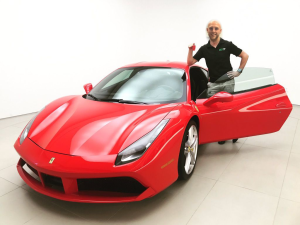 Definitely me again stood next to a Ferrari